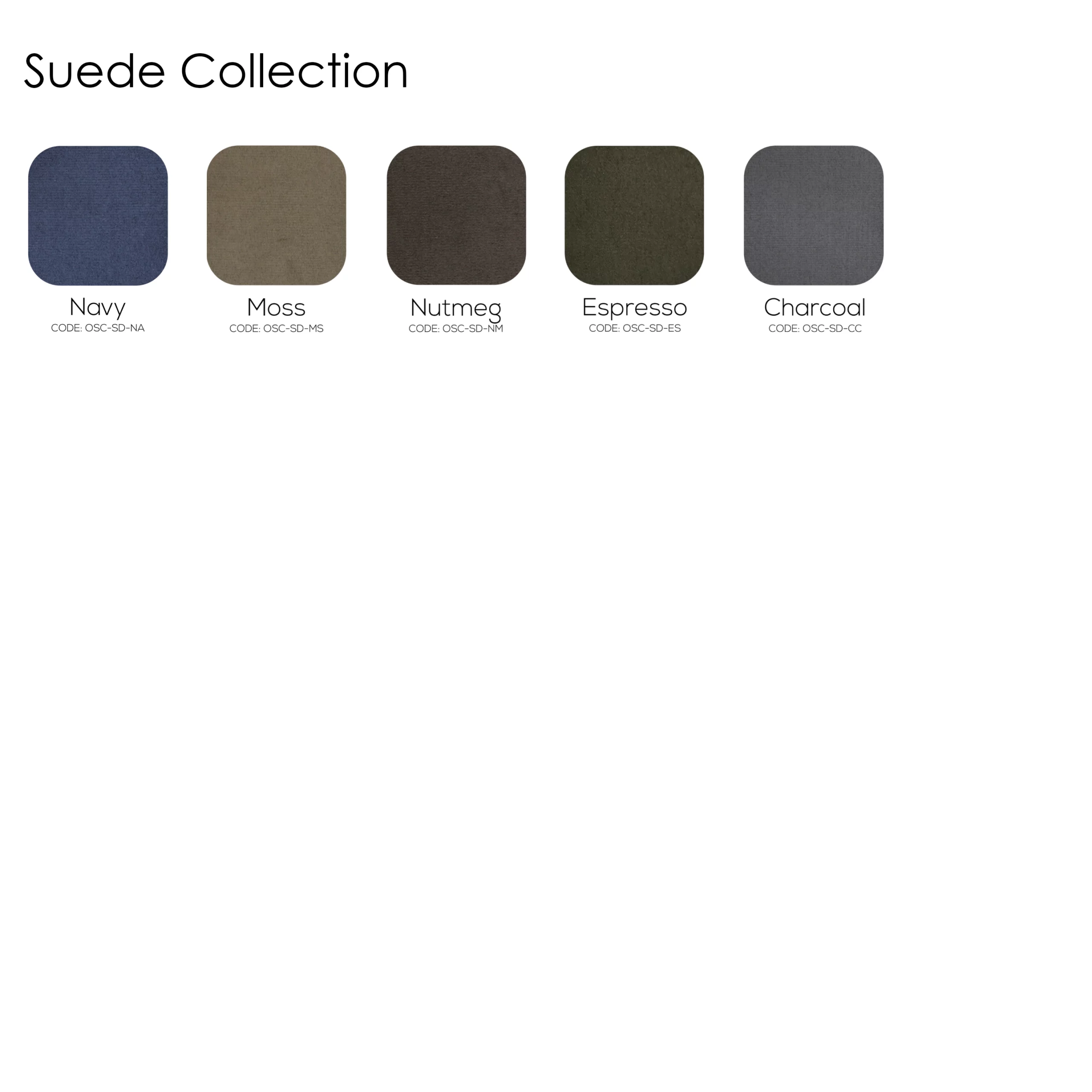 2025 Suede Upholstery Collection